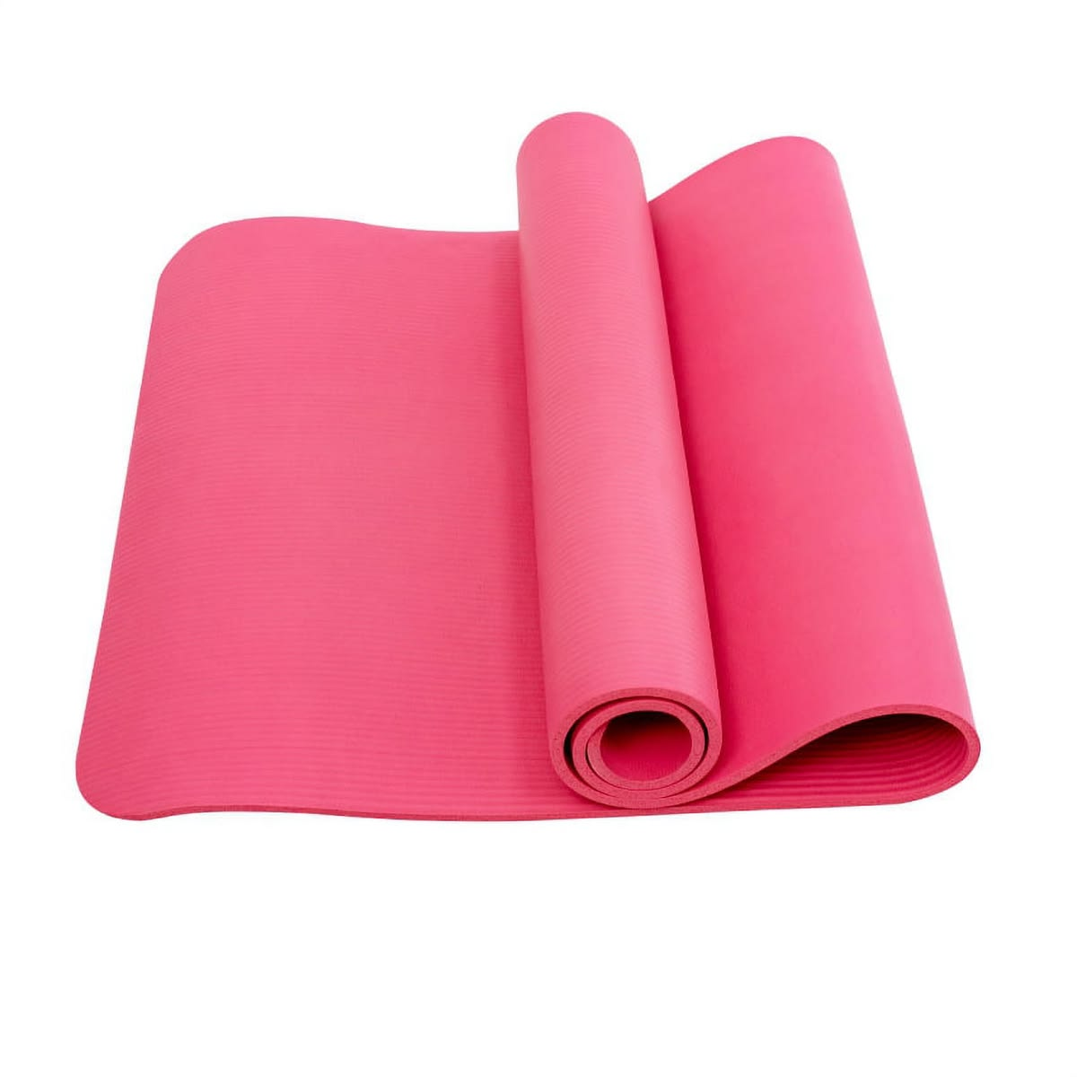 Thick Exercise Yoga Mat with Textured Surface – Pink